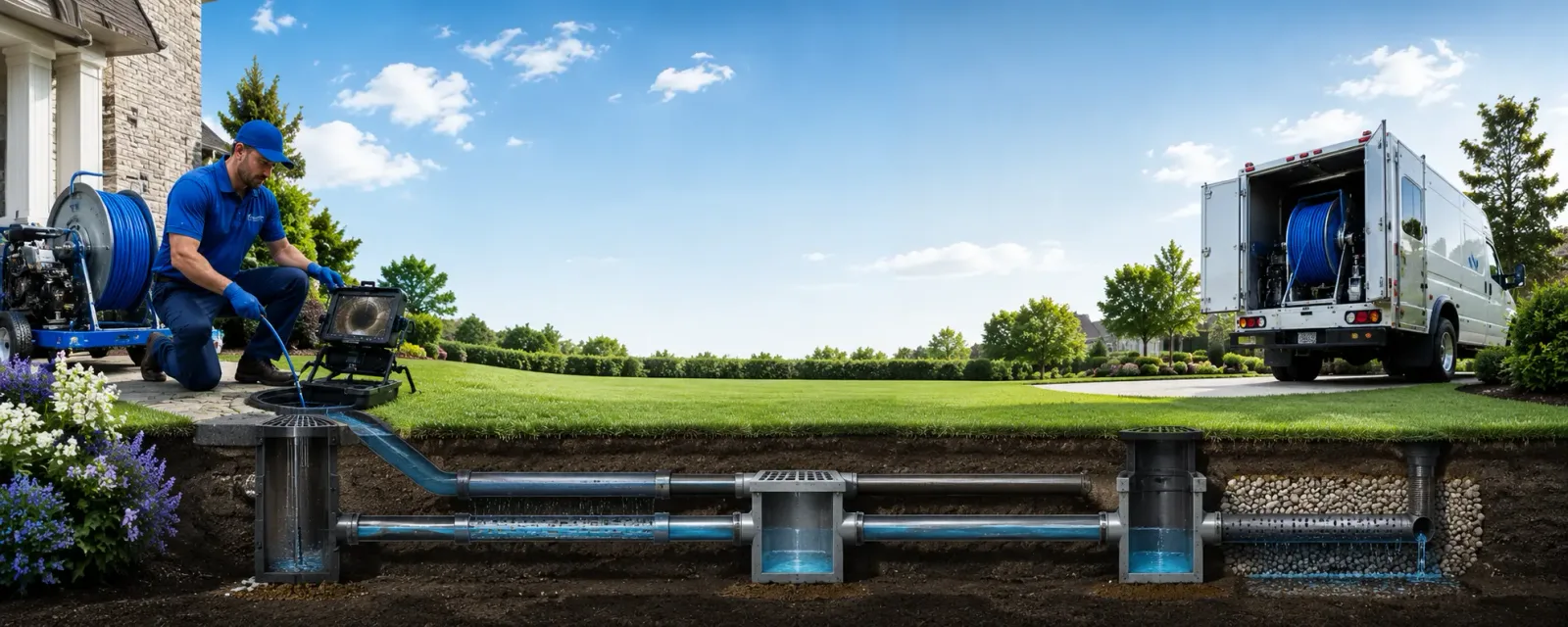 Outdoor drain cleaning information for Adams, KY